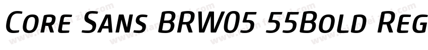 Core Sans BRW05 55Bold Regular字体转换